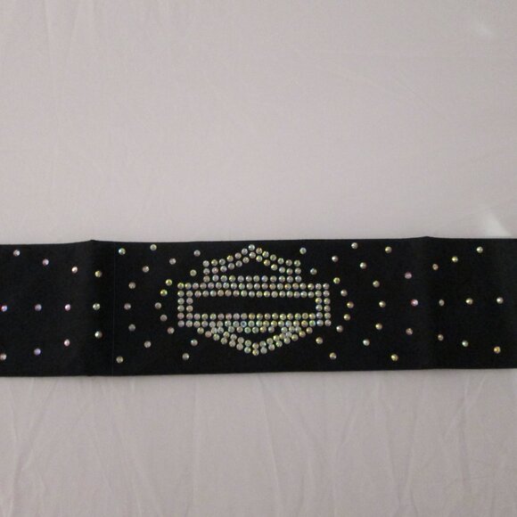 Blinged Out iridescent  w/silver  & Swarovski Crystals Bandana ,Concerts, fun